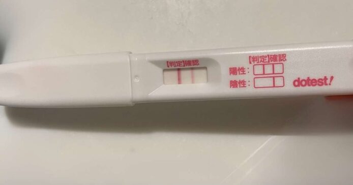 妊娠検査薬は陽性